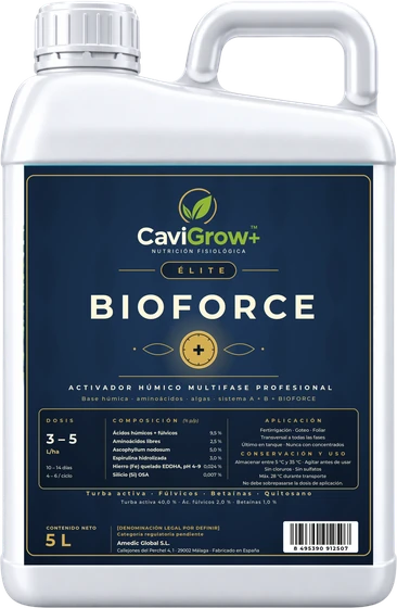 CaviGrow+ ÉLITE BioForce⁺ · Activador húmico multifase profesional
