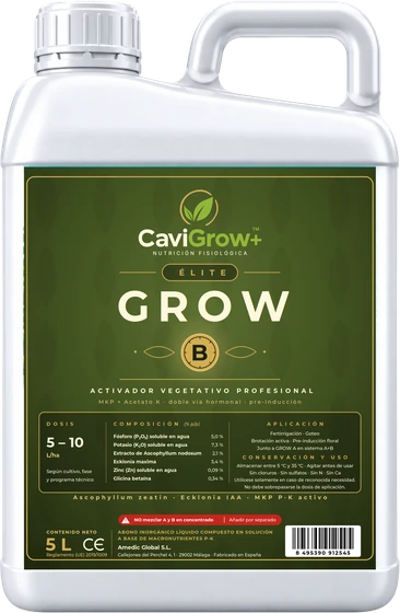 CaviGrow+ ÉLITE GROW B · Activador vegetativo profesional